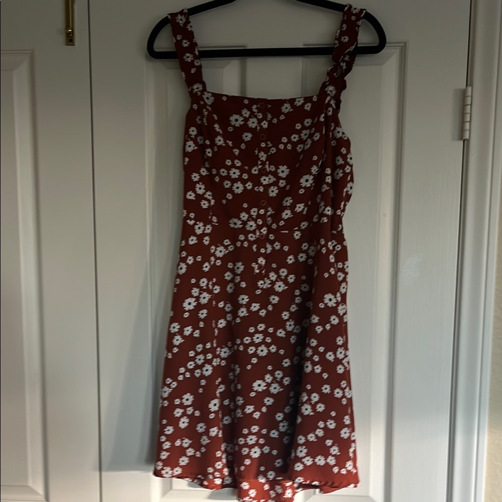Floral Sundress with White Daisies